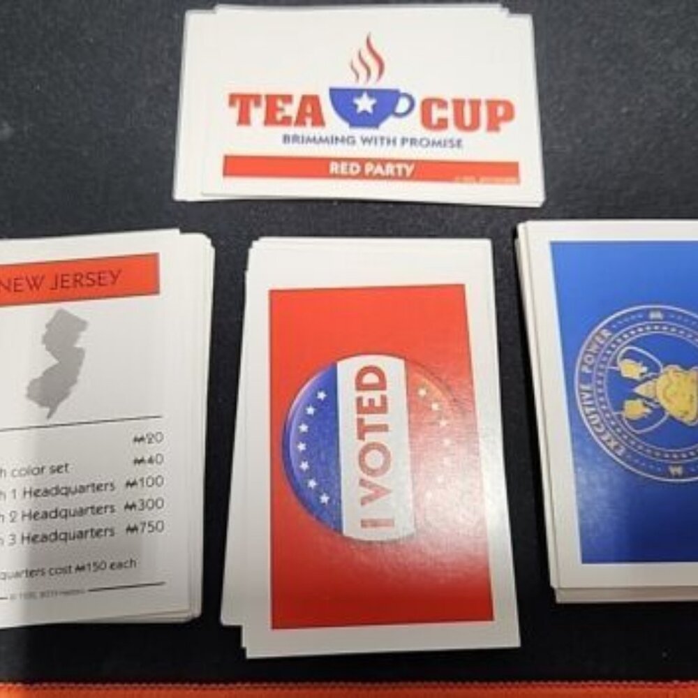 Monopoly House Divided Replacement Party, Executive, State & Voted Cards A1